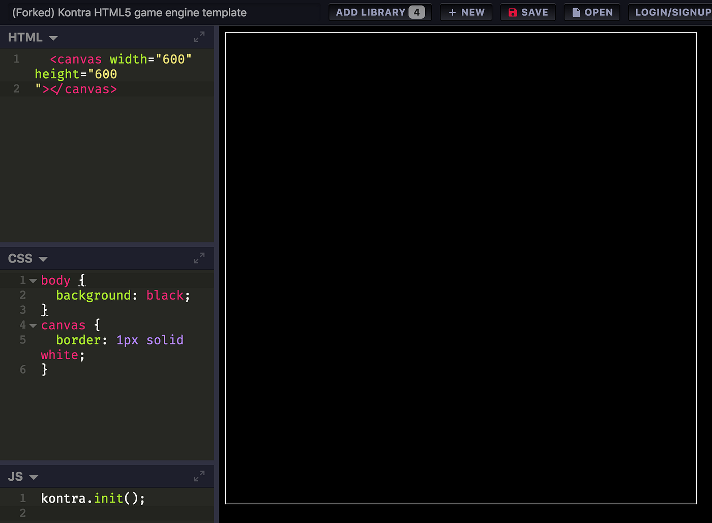 Web Maker app with initial code setup